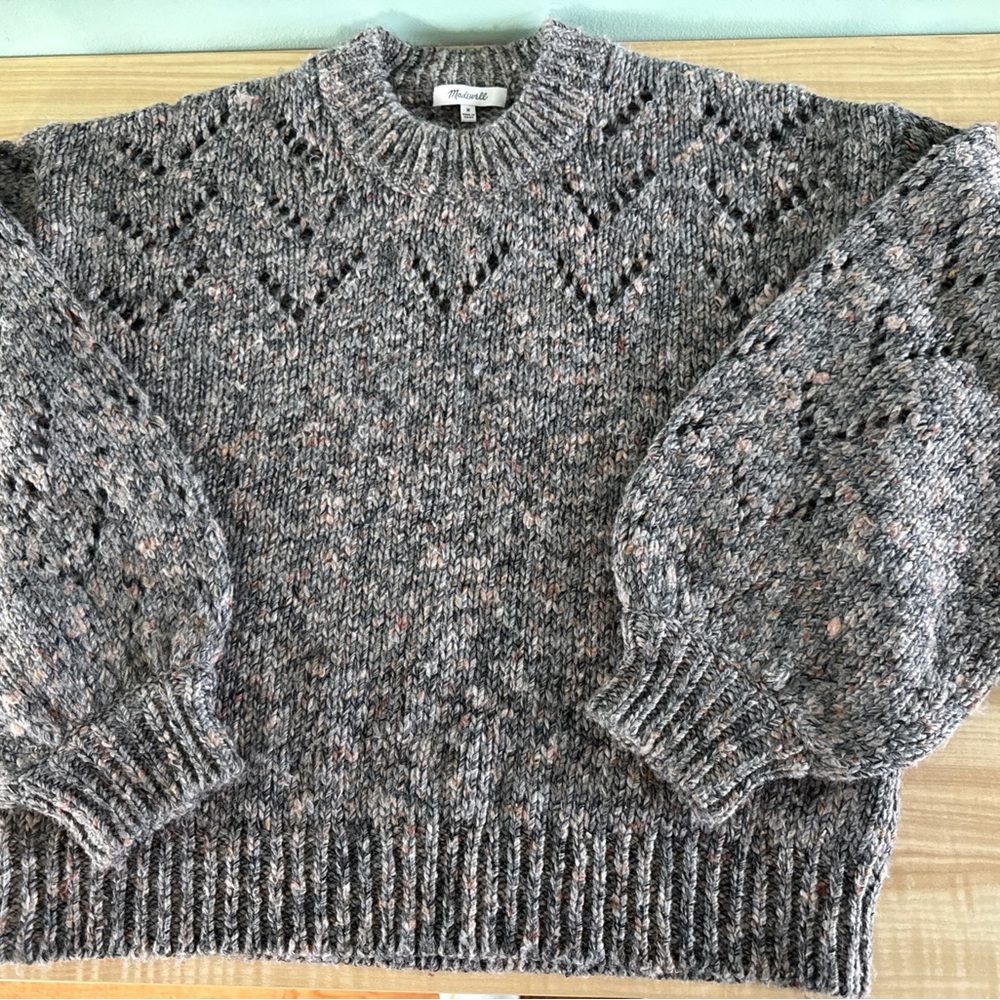 Madewell Gray Knit Sweater